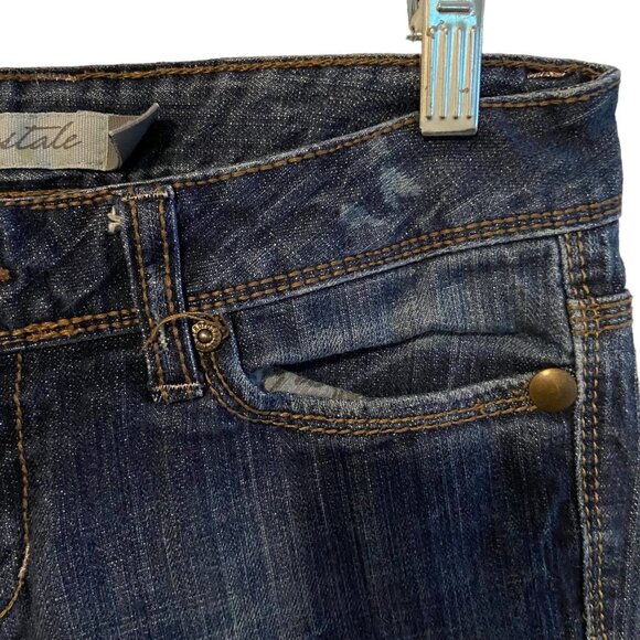 Aeropostale Ultra Skinny Kieley Zip Ankles Jeans Y2K Retro Dark Wash Size 3/4 - Picture 11 of 12